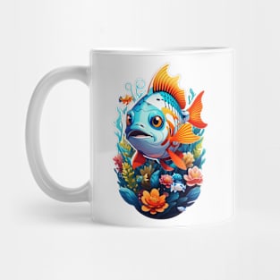 fish natural art ilustrator Mug